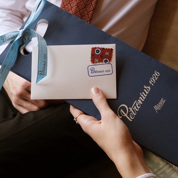 Petronius1926 handmade Italian Tie- NWT - Picture 10 of 13